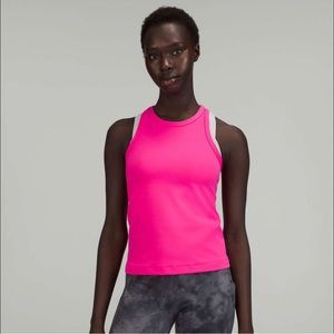 Lululemon Sonic Pink Waist Length Align Tank Top Size 14